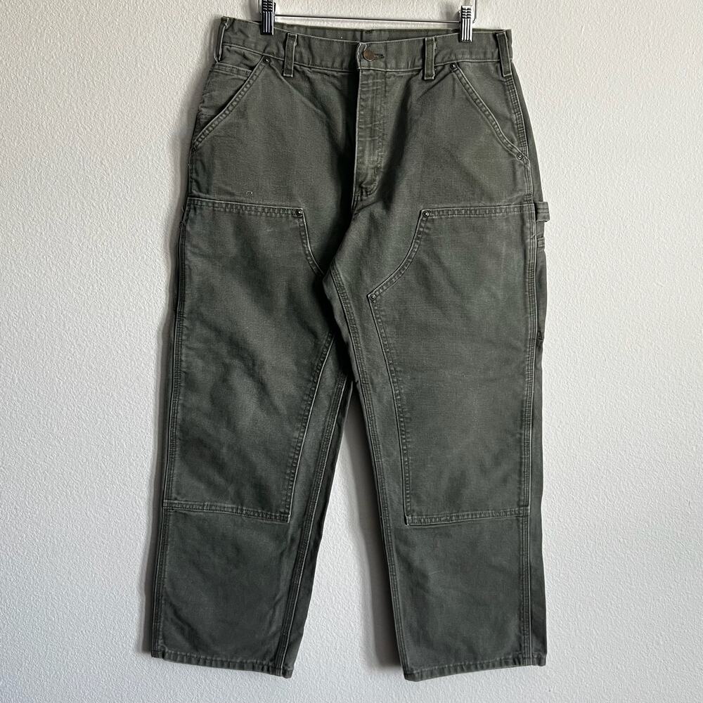 Carhartt B136 MOS green double knee work wear carpenter pants